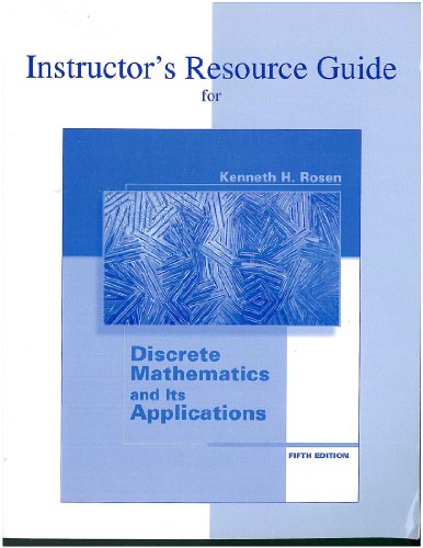 Обложка книги McGraw-Hill: Instructor's Resource Guide for Discrete Mathematics and Its Applications - 5th Edition