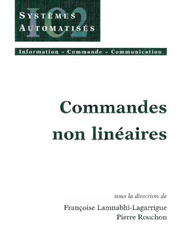 Обложка книги Commandes non linéaires (Traité IC2, série Systèmes automatisés)
