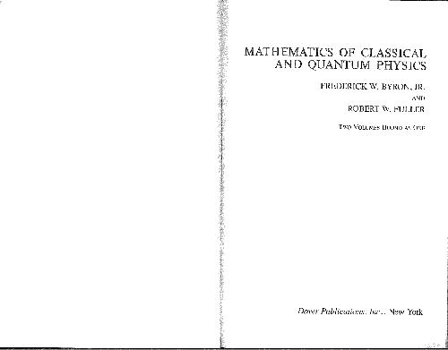 Обложка книги Mathematics of Classical and Quantum Physics