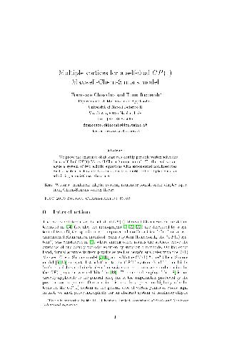 Обложка книги Multiple vortices for a self-dual CP(1) Maxwell-Chern-Simons model