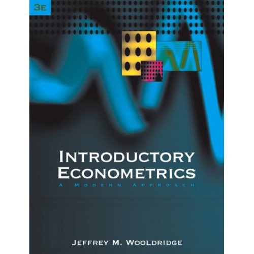 Обложка книги Introductory Econometrics: A Modern Approach 2nd Edition by Jeffrey Wooldridge B01_0104
