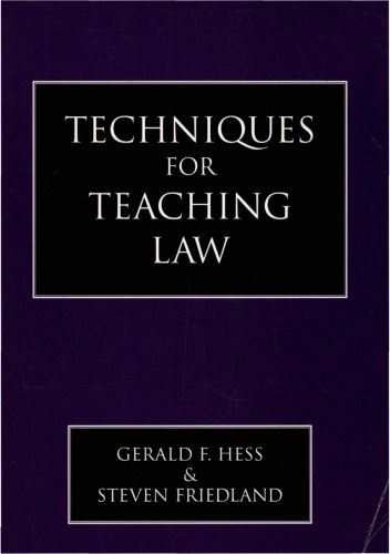 Обложка книги Techniques for Teaching Law
