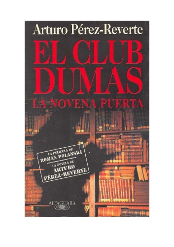 Обложка книги El Club Dumas