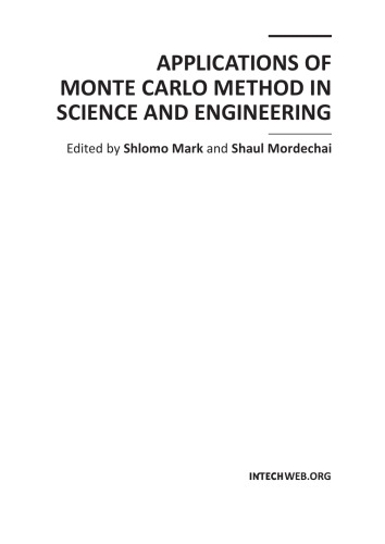 Обложка книги Applications of Monte Carlo Method in Science and Engineering