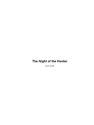 Обложка книги The Night Of The Hunter