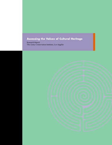 Обложка книги Assessing the Values of Cultural Heritage