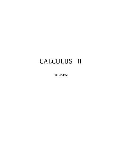 Обложка книги Calculus II