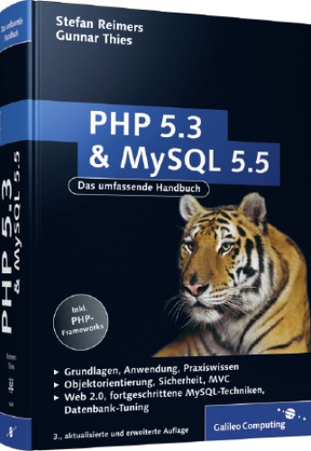 Обложка книги PHP 5.3 und MySQL 5.5: Das umfassende Handbuch, 3. Auflage