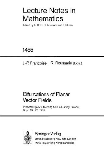 Обложка книги Bifurcations of Planar Vector Fields