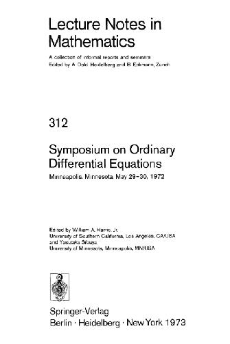 Обложка книги Symposium on Ordinary Differential Equations