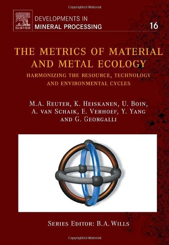 Обложка книги The Metrics of Material and Metal Ecology, Volume 16: Harmonizing the resource, technology and environmental cycles (Developments in Mineral Processing)