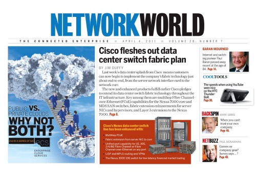 Обложка книги Network World - 04 April 2011