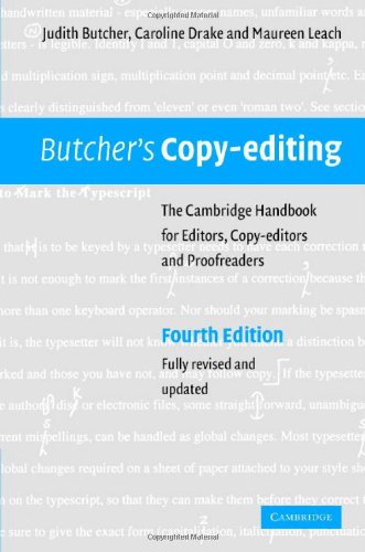 Обложка книги Butcher's Copy-editing: The Cambridge Handbook for Editors, Copy-editors and Proofreaders