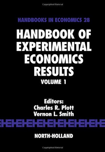 Обложка книги Handbook of experimental economics results, Volume 1