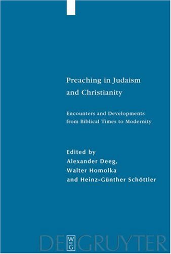 Обложка книги Preaching in Judaism and Christianity: Encounters and Developments from Biblical Times to Modernity (Studia Judaica 41)