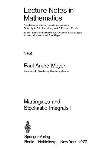 Обложка книги Martingales and Stochastic Integrals I