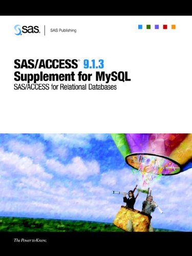 Обложка книги Sas access 9.1.3 Supplement for MySQL: SAS Access for Relational Databases