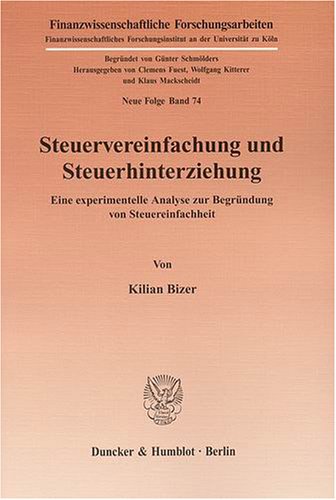 Обложка книги Steuervereinfachung und Steuerhinterziehung