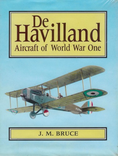 Обложка книги De Havilland: Aircraft of World War One