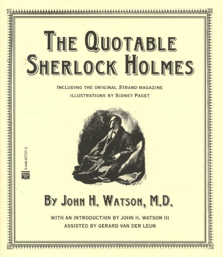 Обложка книги The Quotable Sherlock Holmes