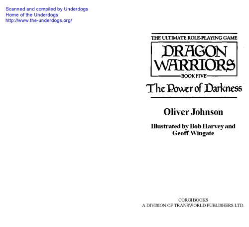 Обложка книги Dragon Warriors: The Power of Darkness No. 5 (Dragon Warriors)