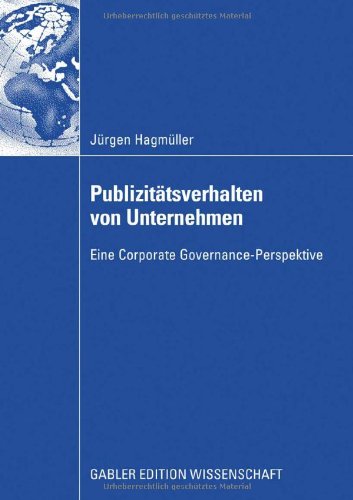 Обложка книги Publizitätsverhalten von Unternehmen: Eine Corporate Governance-Perspektive