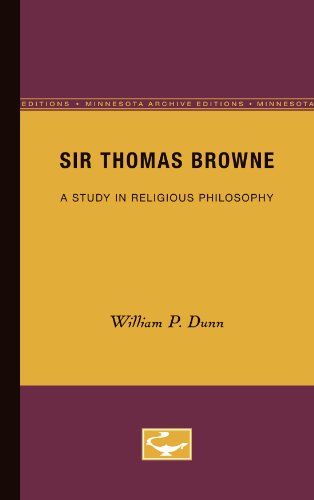 Обложка книги Sir Thomas Browne: A Study in Religious Philosophy