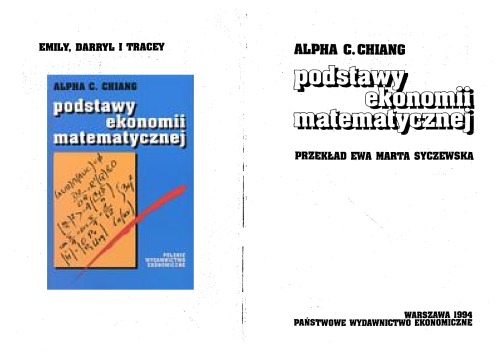 Обложка книги Podstawy ekonomii matematycznej