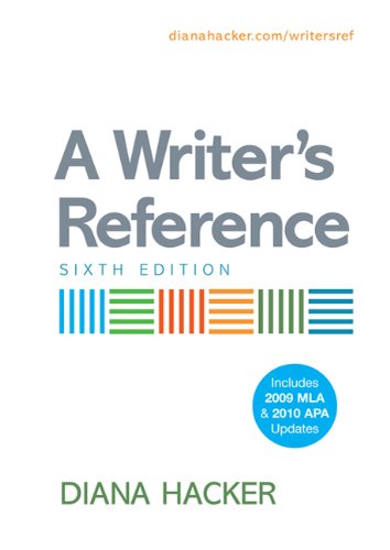 Обложка книги A Writer's Reference with 2009 MLA and 2010 APA Updates