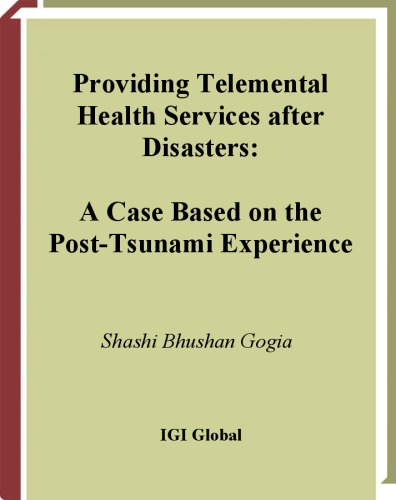 Обложка книги Providing Telemental Health Services after Disasters: A Case Based on the Post-Tsunami Experience
