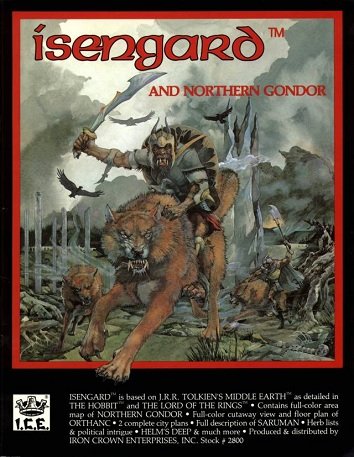 Обложка книги Isengard and Northern Gondor (Middle Earth Role Playing MERP Book + Full Color Regional Map)