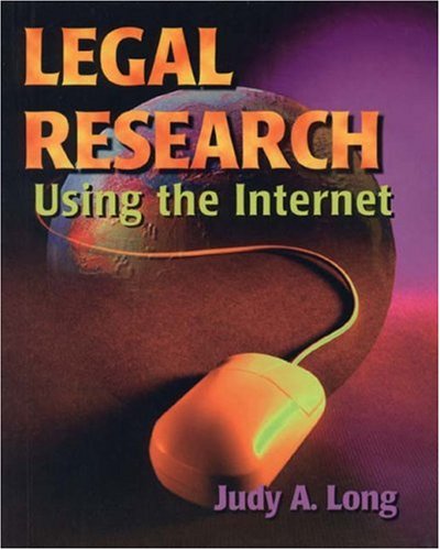 Обложка книги Legal research using the Internet