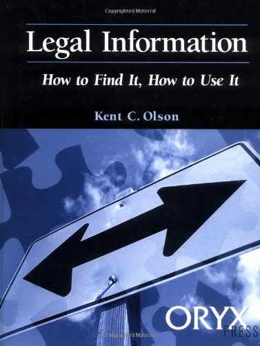Обложка книги Legal information: how to find it, how to use it