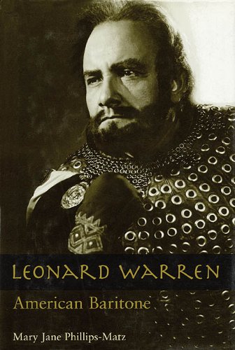 Обложка книги Leonard Warren, American baritone