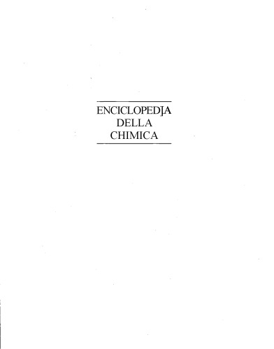 Обложка книги Enciclopedia della Chimica Vol.1
