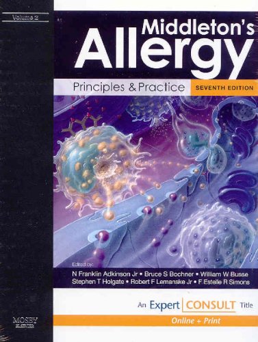 Обложка книги Middleton's Allergy: Principles and Practice: Expert Consult: Online and Print, 2-Volume Set (Allergy (Middleton))