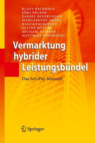 Обложка книги Vermarktung hybrider Leistungsbündel: Das ServPay-Konzept