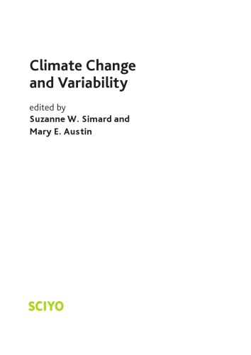 Обложка книги Climate Change and Variability