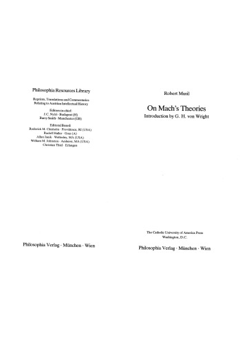 Обложка книги On Mach's Theories