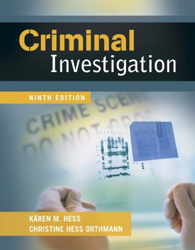 Обложка книги Criminal Investigation, 9th Edition