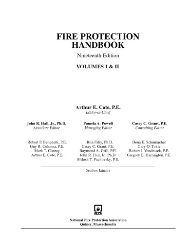 Обложка книги NFPA Fire Protection Handbook-2003