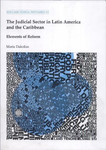 Обложка книги The Judicial Sector in Latin America and the Caribbean: Elements of Reform (World Bank Technical Paper)