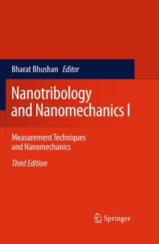 Обложка книги Nanotribology and Nanomechanics I: Measurement Techniques and Nanomechanics, 3rd Edition