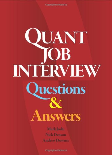 Обложка книги Quant Job Interview Questions And Answers