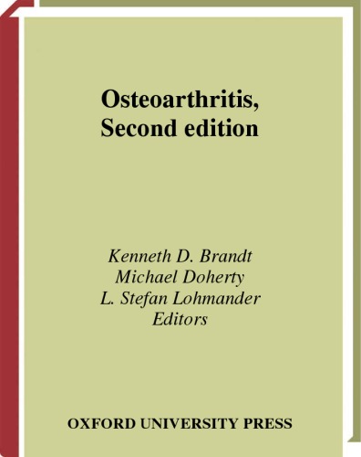 Обложка книги Osteoarthritis 2nd edition