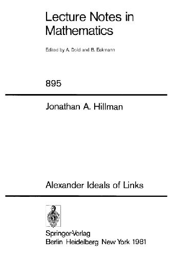 Обложка книги Alexander ideals of links