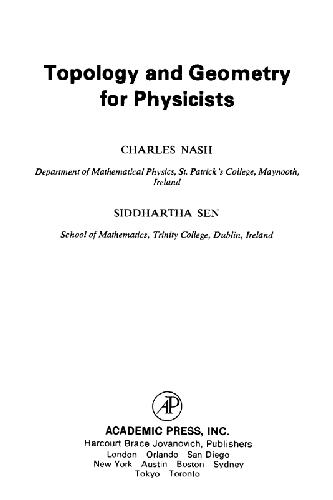Обложка книги Topology and geometry for physicists