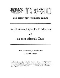 Обложка книги Small Arms, Light Field Mortars and 20-mm Aircraft Guns