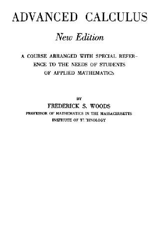 Обложка книги Advanced calculus 
