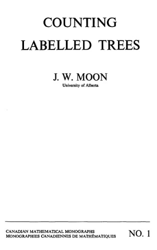 Обложка книги Counting labelled trees (Canadian mathematical monographs)  